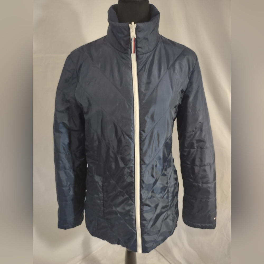 TOMMY HILFIGER- 3-In-1 Systems Women's Navy Blue Zip Up Jacket Size Medium